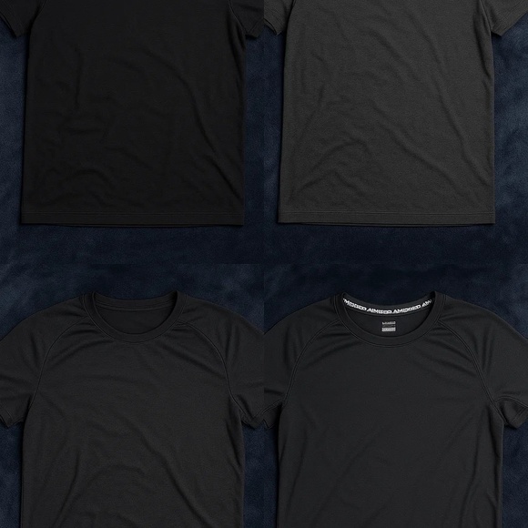 Manfinity Men’s 5-Pack Black T-Shirts Medium - Picture 1 of 1